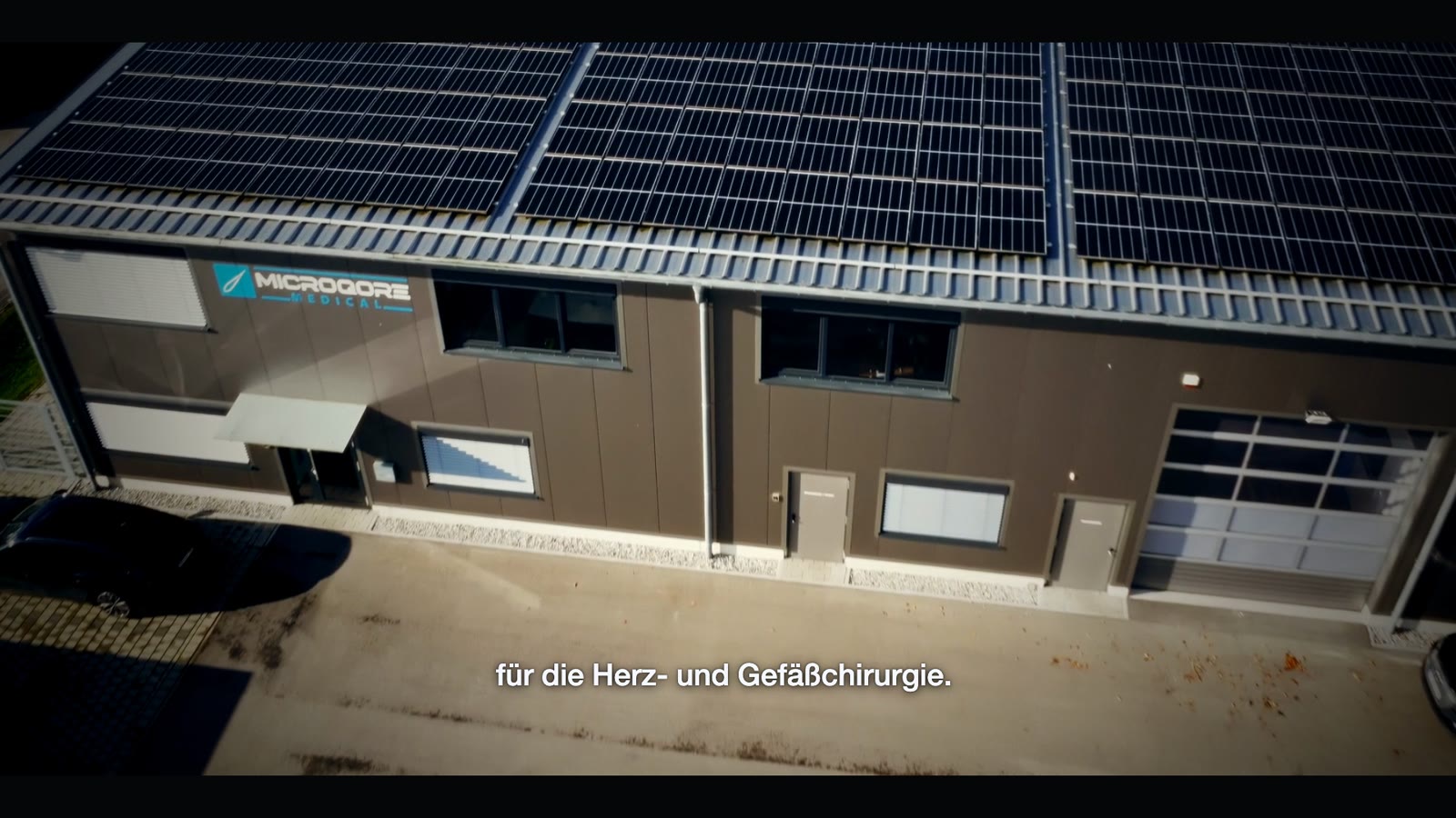 Luftaufnahme des Werks in Aach
