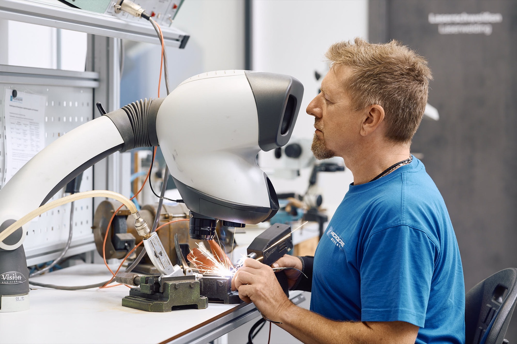 Laserschweißen eines Bauteils