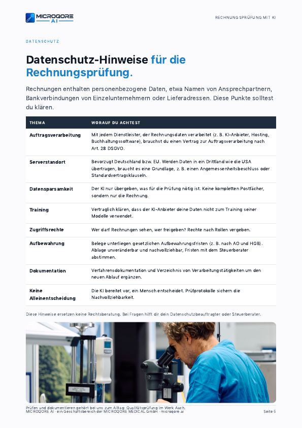 Seite 5 aus dem Ratgeber Rechnungsprüfung mit KI